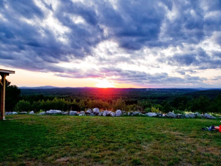 Sunset views at Fruitlands Museum